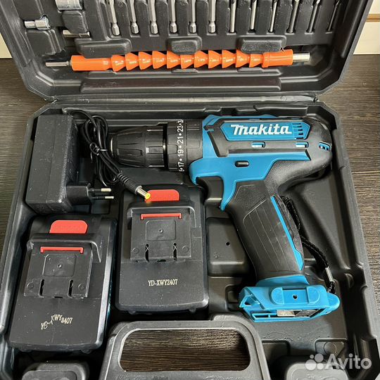 Дрель шуруповерт Makita 48V с битами