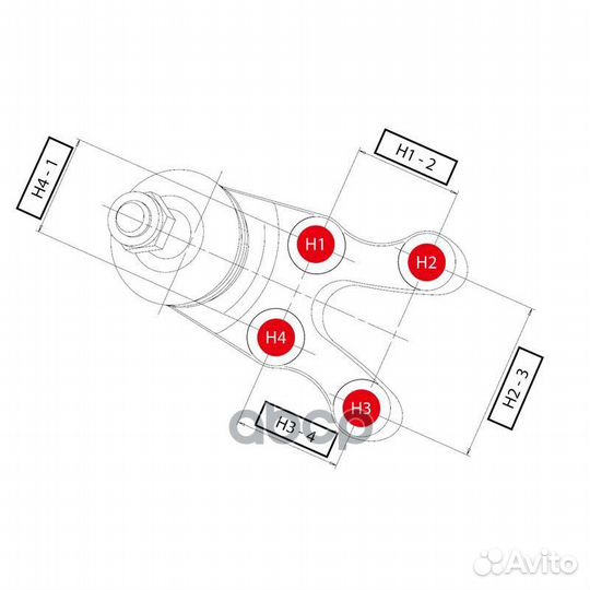 Шаровая опора нижняя mazda BT-50 06- CB0287 CTR