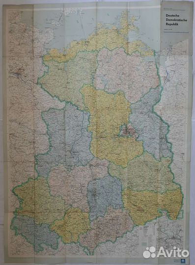 Карта ГДР