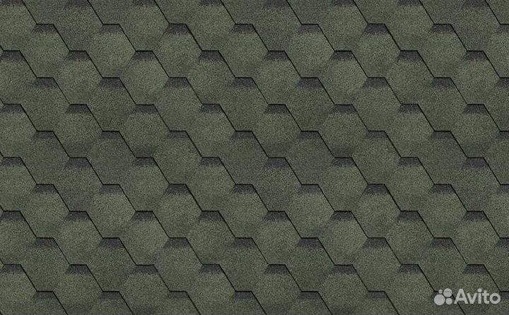 Гибкая черепица shinglas Финская Соната, Зеленый