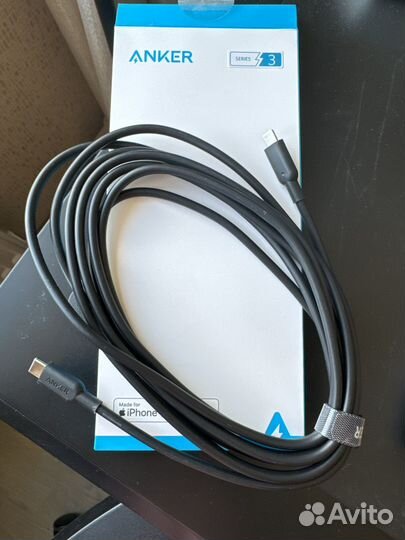 Кабель lightning usb Anker Poweline ll 3 метра