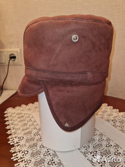 Шапка ушанка овчина/замша СССР