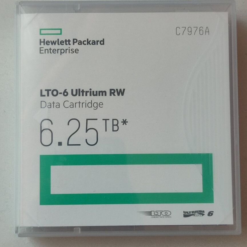 [LTO-6] Б/У Картридж Hpultrium 6.25 Tb Mp Rw