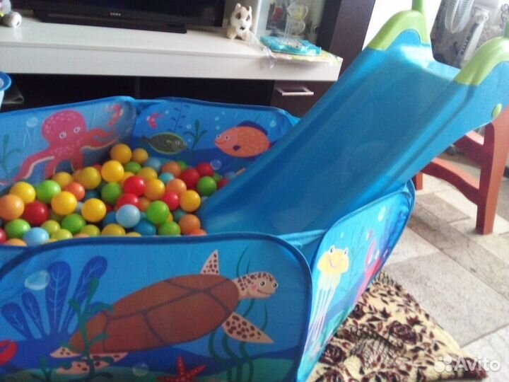 Детская горка пластиковая бу