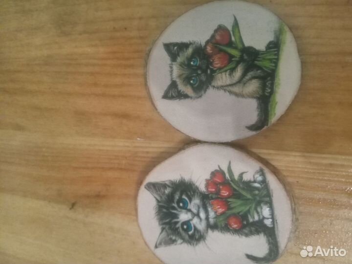 Заказ для Валерии магниты котята