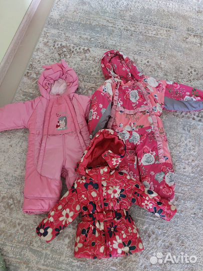Пакет вещей с 6 мес до 1.6 года на девочку+ обувь