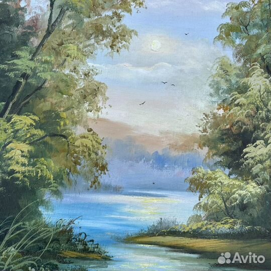 Картина маслом на холсте А Спиридонов 1999 (сзр)