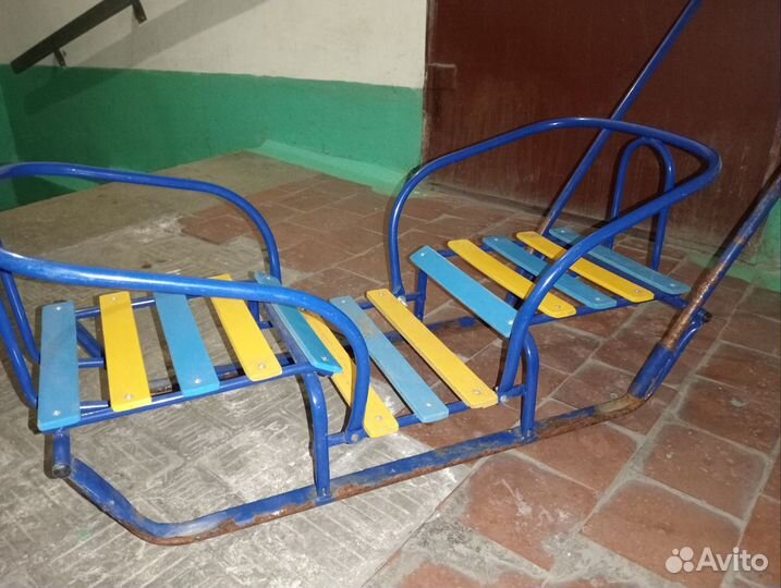 Санки двухместные