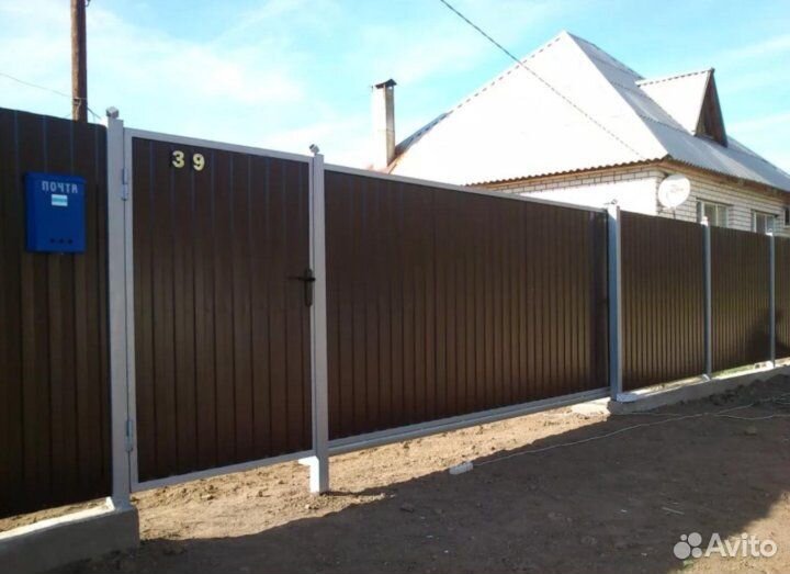 Установка монтаж забора и ворот