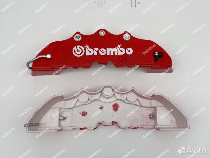 Накладки на суппорта Brembo абс 24см красные