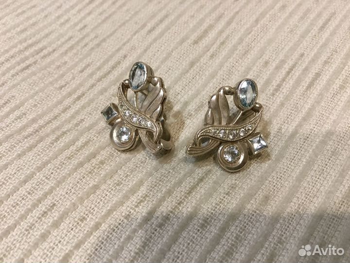 Серьги серебро