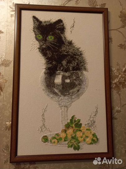 Картина ручная вышивка