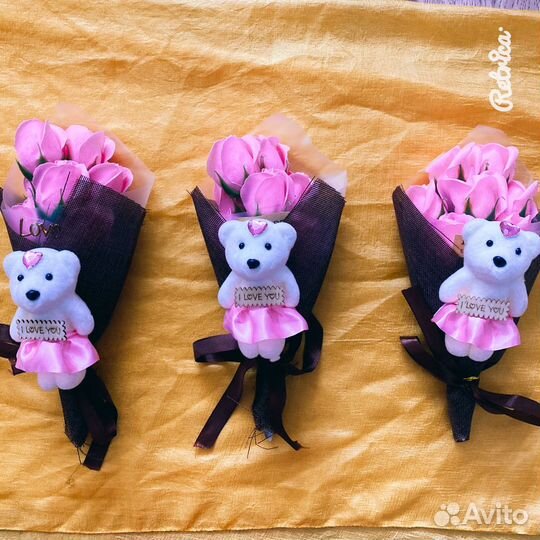 Букет цветов из мыла