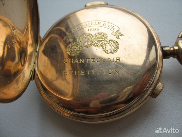 Часы репетир хронографМужские.Золото 56.На ходуR