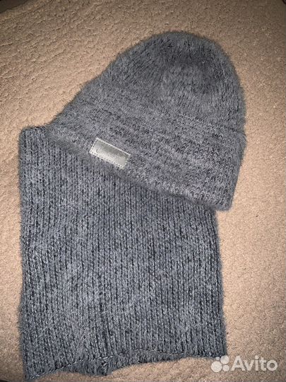 Шапка и снуд женский зимний