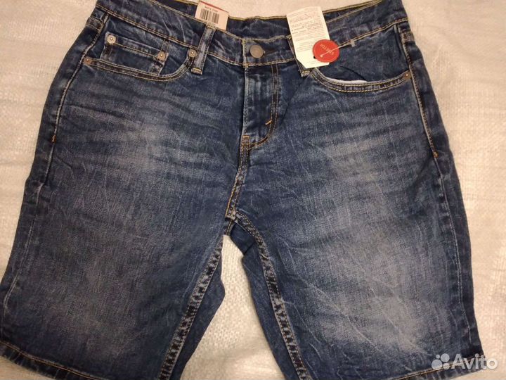 Джинсовые шорты levis 511 29 р новые