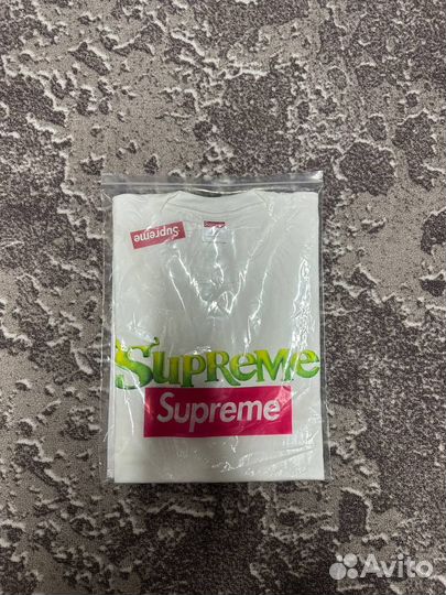 Футболка Supreme шрек белая