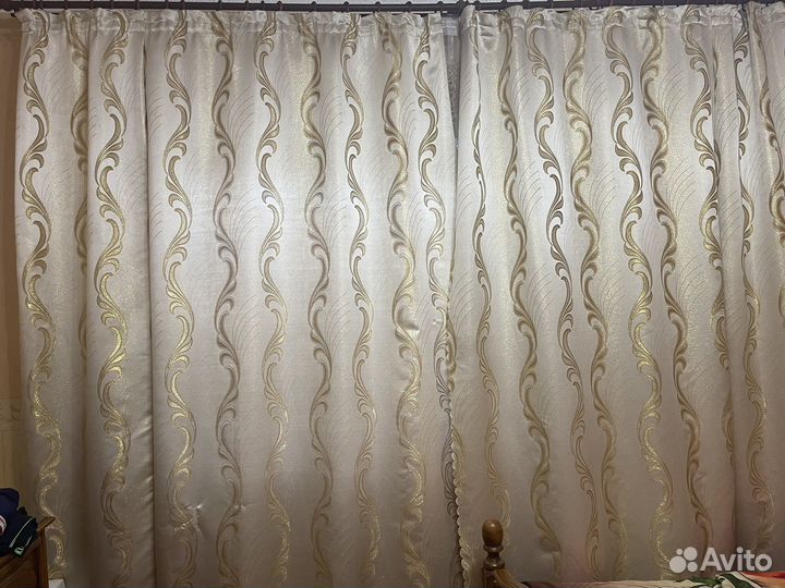 Шторы портьеры бу высота 2,65 на 2,14 - 2шт