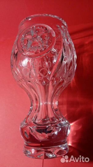 Ваза кубок бокал хрусталь Москва Олимпиада 80 СССР