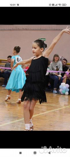 Платье для девочки для спортивно бальных танцев