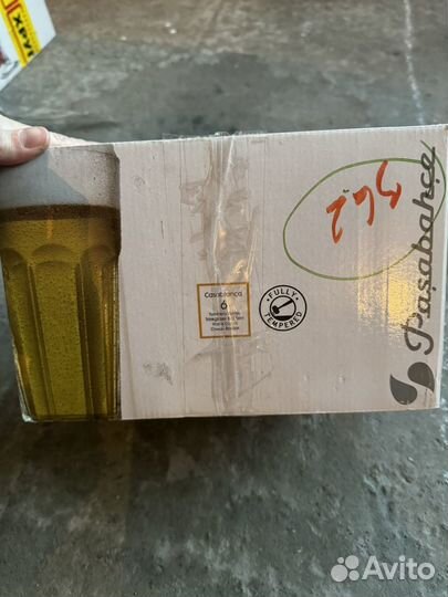 Стаканы для пива/воды 4 штуки с коробкой