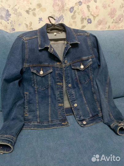 Джинсовая куртка mango 46-48 размер
