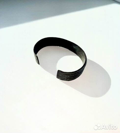 Старинный медный браслет 16-17 век