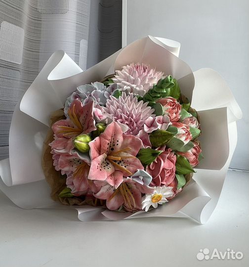 Зефирные букеты, макарон, макаронс, макаруны