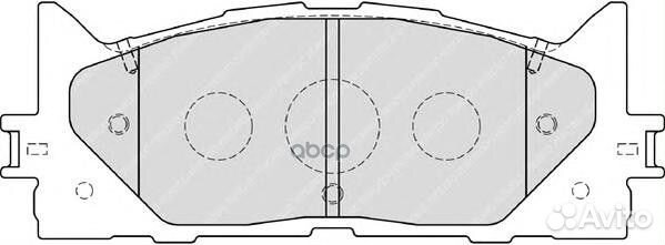 Колодки торм.пер. Lexus ES 3.5 (06) fdb1991 Fe