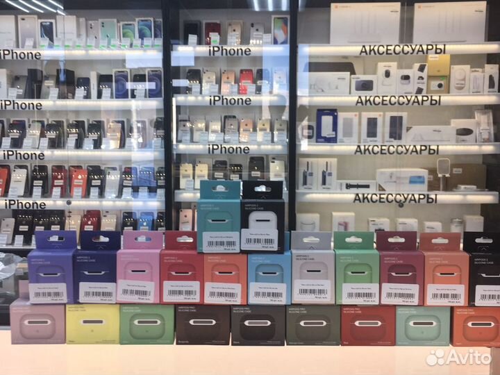 Чехлы на airpods 1/2/3/Pro большой выбор цветов