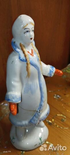 Снегурочка фарфоровая статуэтка СССР