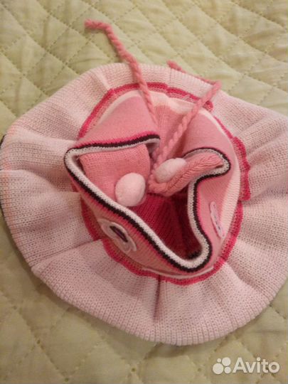 Шапка весна, осень д/дев., возраст 2-3 г.Новые