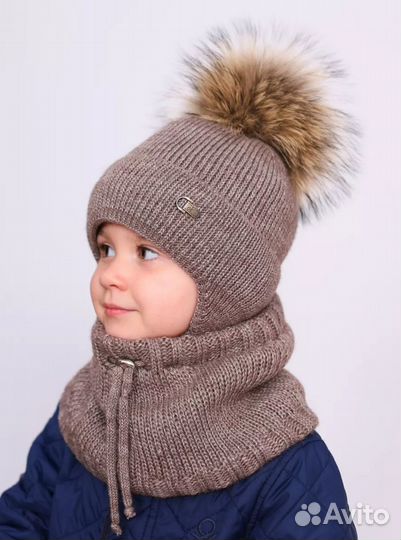 Снуд новый зимний шерсть 50 56