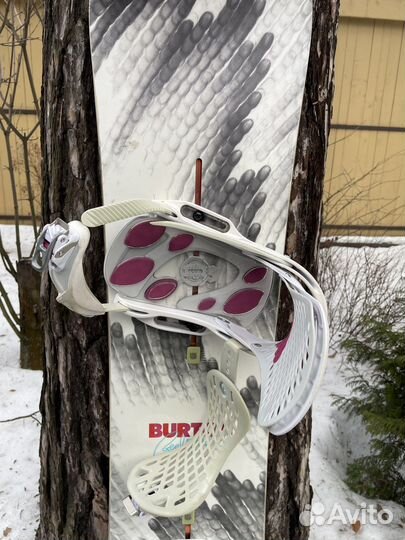 Сноуборд burton flying v,крепление,ботинки Vans