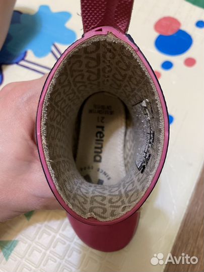 Детские резиновые сапоги reima 21 размер