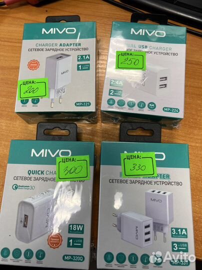 Сетевые зарядные устройства Миво Mivo