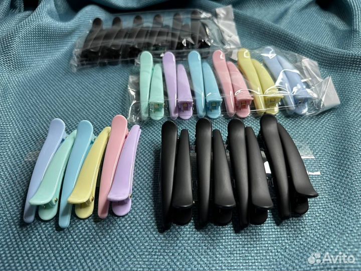 Зажимы для волос набор 6шт. Заколка крокодил