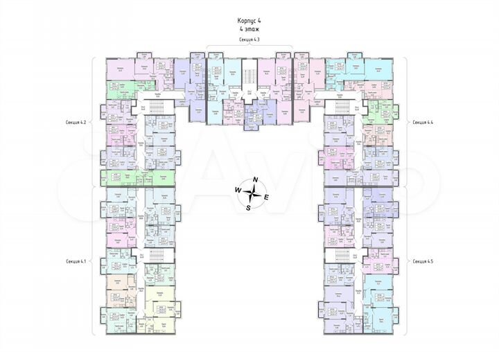 2-к. квартира, 62 м², 4/4 эт.