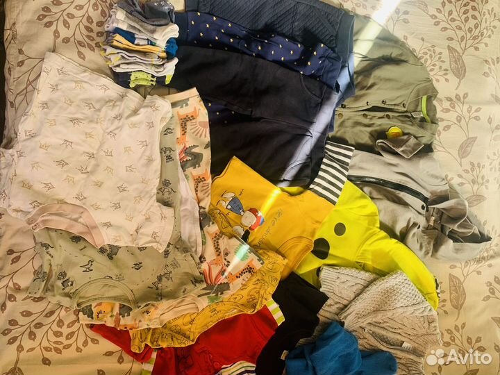Вещи пакетом на мальчика 74 80