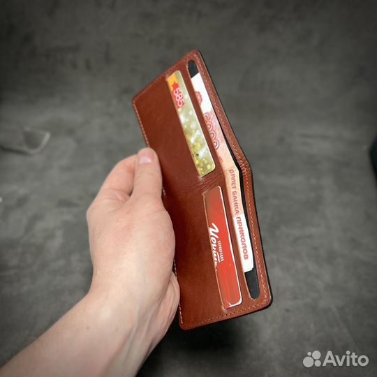 Бумажник мужской кожаный