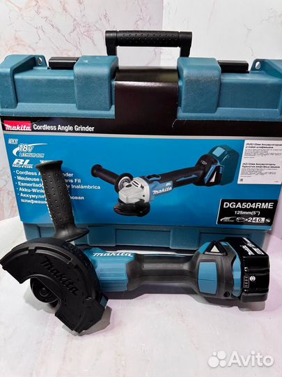 Ушм аккумуляторная Makita DGA504RME Новая
