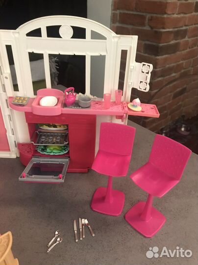 Домик кукольный раскладной Барби