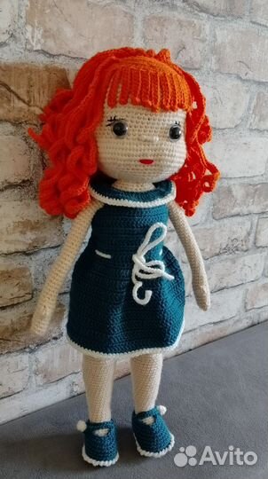 Кукла вязанная ручной работы