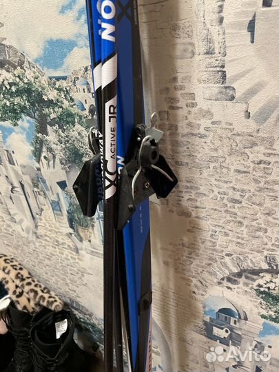 Лыжи детские 150 с ботинками 34