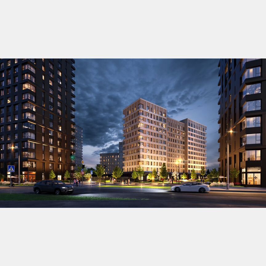 2-к. квартира, 49,8 м², 3/28 эт.