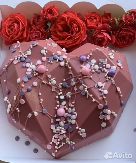 Шоколадное сердце на 14 февраля