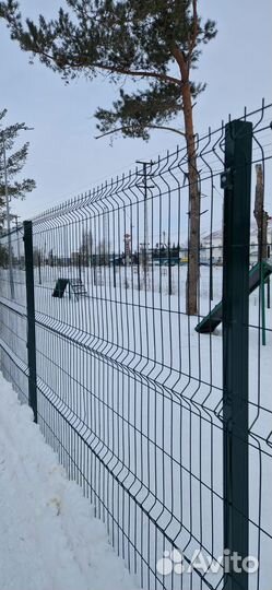 Сетка для забора 3д