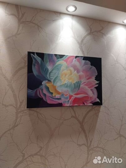 Картина маслом на холсте цветы