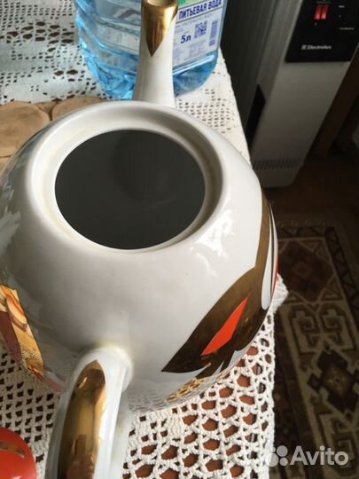 Чайник Вербилки большой СССР новый фарфор