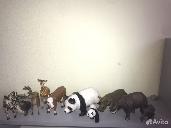 Фигурки животных schleich, collecta и др